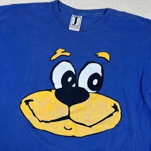 Vintage 90s UCLA Bruins Bear Face‎ Graphic T-Shirt Blue Jostens Sportswear L